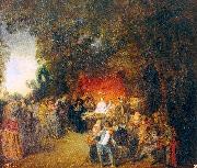 The Marriage Contract WATTEAU, Antoine